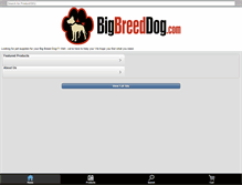 Tablet Screenshot of bigbreeddog.com